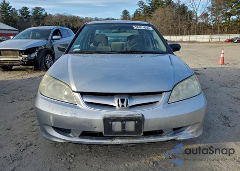 2005 Honda Civic Dx Vp из США, поврежденный, VIN 2HGES16355H578459